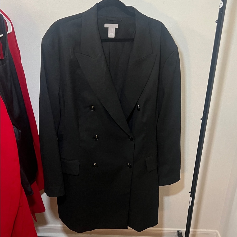 H&M Black Blazer Dress